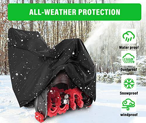 XYK Snow Blower Cover, Universal Fit Heavy Duty 420D Snow Blower Cover Waterproof for Most Electric Snow Blowers - Grill Parts America