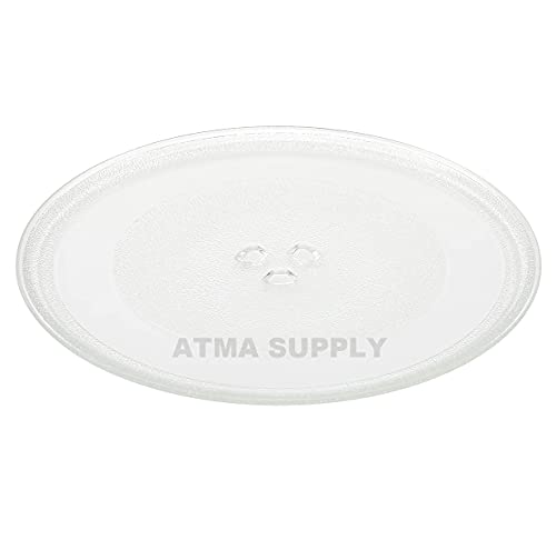 AMI Parts Small 9.6'' / 24.5cm Microwave Glass Plate Replacement, Small Microwave Glass Turntable Plate for Small Microwaves