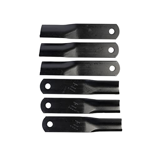 WOODS OEM 29186KT (29186-6 Blade Set) 13" Finish Mower Genuine Replacement Blade Kit, Compatible with RD990X, RD990XE, S260 Ditchbank - Precision, Heat-Treated, Alloy Steel, Lawn Mower Blades - Grill Parts America