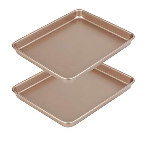 Baking Sheets Set of 2, HKJ Chef Cookie Sheets 2 Pieces Stainless