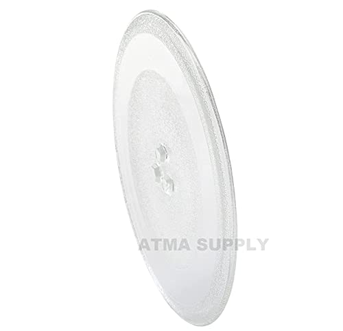 AMI Parts Small 9.6'' / 24.5cm Microwave Glass Plate Replacement, Small Microwave Glass Turntable Plate for Small Microwaves