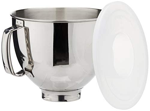 KitchenAid K5THSBP Tilt-Head Mixer Bowl with Handle, Polished Stainless  Steel, Polished Stainless Steel, 5-Quart