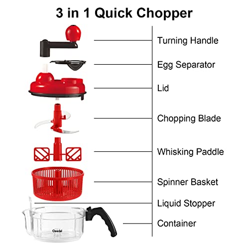 Manual Food Chopper for Vegetable Fruits Nuts Onions Chopper Hand
