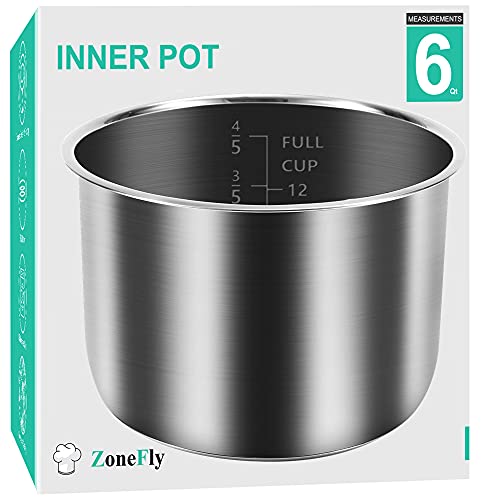 Original 6Qt Power Cooker XL Replacement Inner Pot Stainless Steel