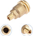 Male 5042 QCC1 Nut Propane Gas Fitting Hose Adapter with 1/4 Inch Male Pipe Thread, Propane Quick Connect Hose Adapters Fittings, Solid Brass Outdoor Cooking Propane Adapter - Grill Parts America