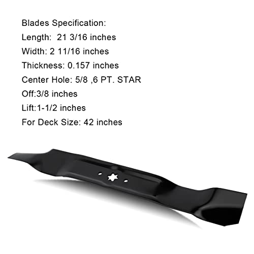 3-in-1 Blade for 42-inch Cutting Decks - 942-0616A