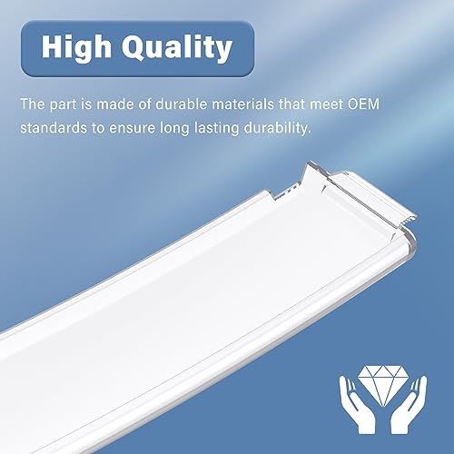 ANTOBLE WR71X10761 Fridge Shelf Trim Compatible with GE Refrigerator Shelves Trim Replacement Parts WR71X10289 Insert Module for General Electric Refrigerator Door Shelf Front Bin Guard Accessories - Grill Parts America