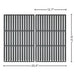 DelyCuise 19.5 inch Grill Grates Replacement for Weber Genesis 300 Series E310 E320 E330 S310 S320 S330 EP310 EP320 EP330, Porcelain Cast Iron Cooking Grate for Weber 7524, 7528, Set of 2 - Grill Parts America