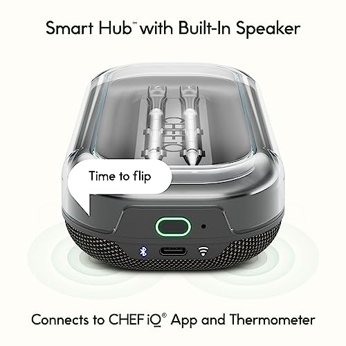 Chef IQ Smart Wireless Meat Digital Cooking Thermometer, Bluetooth & WiFi Enabled