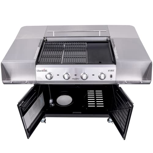 Char Broil 463285022 Vibe 535 Gas Griddle and Grill Silver