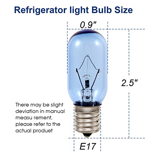 KOLEOLL 241552802 297048600 7297048600 Refrigerator Light Bulb Compatible with Whirlpool KitchenAid Electrolx Kenmore