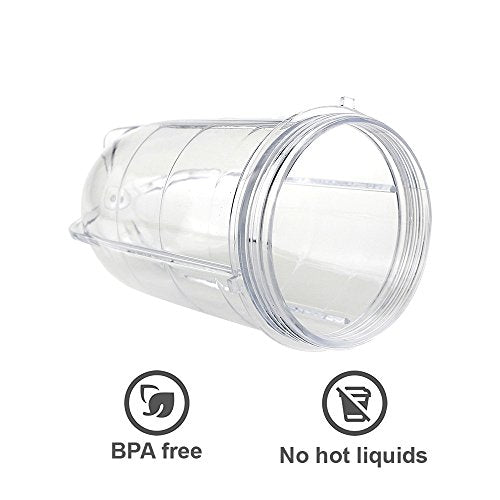 Blender Replacement Parts Pitcher Cup Compatible with 250W Magic Bullet  Replacement Parts MB1001 Series Blender Mixer and Juicer