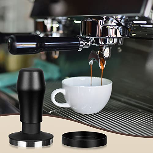 SANTOW 51mm Espresso Tamper with Flat Stainless Steel Base