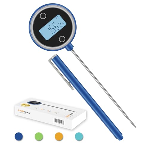 Meat Thermometer, ThermoPro TP18 Digital Meat Thermometer with LED Display  Thermocouple Instant Read Thermometer for Grilling, Cooking Food Candy  Thermometer for BBQ Smoker Deep Fry Oil Thermometer 