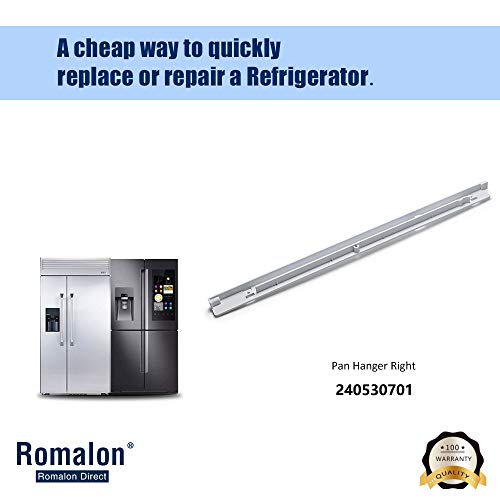 Romalon 240530701 Meat tray hanger (right) Fit for Frigi-daire Refrigerator  drawer slides - replaces 240460501 PS430917