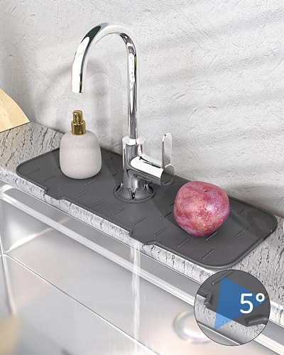 Generic Silicone Faucet Sink Mat Sink Splash Guard, Kitchen Faucet Splash  Pad, Sink Drain Pad Behind