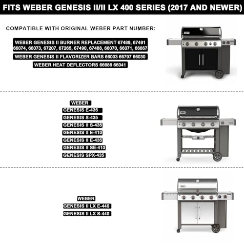 soldbbq Grill Part for Weber GS4 Genesis II Grills, Flavorizer Bars and Heat Deflectors & Burners Replacement Parts - Grill Parts America