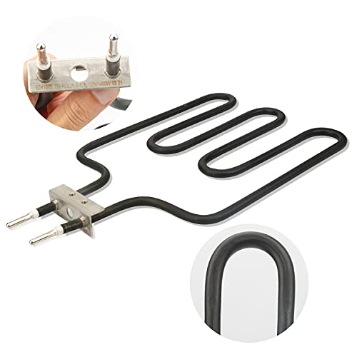 Electric Smoker Grill Heating Element Replacement Part with Adjustable Thermostat Controller for Masterbuilt Smokers & Turkey Fryers 1500W