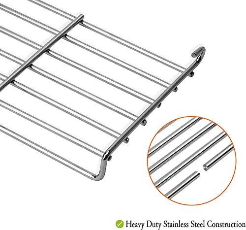 66044 Grill Warming Rack for Weber Genesis II 300 Series, Genesis II E-310 II E-315 II E-330 II E-335 II S-310 II S-335 Series Gas Grill, Stainless Steel Grill Grate - Grill Parts America