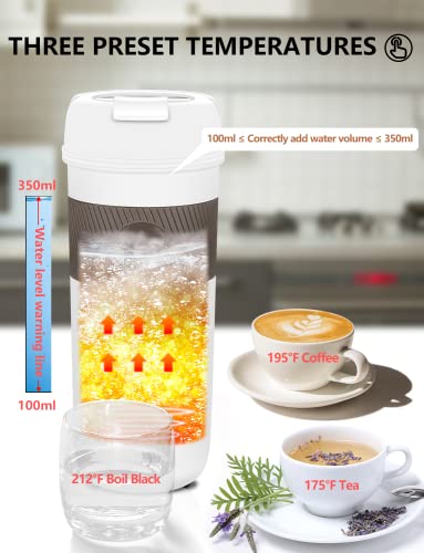 Small 350ML Travel Portable Electric Kettle, One Cup Mini Hot