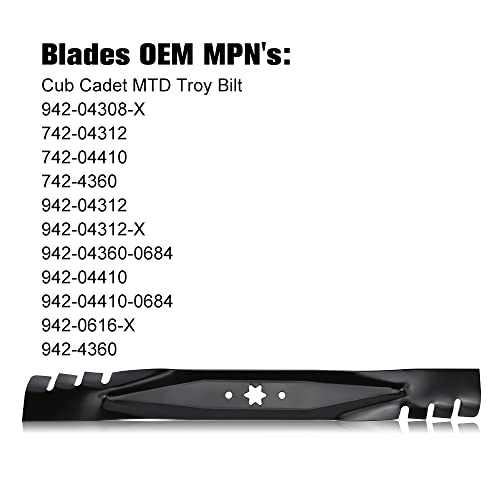 Cub cadet xt1 42 mulching online blades