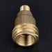 Male 5042 QCC1 Nut Propane Gas Fitting Hose Adapter with 1/4 Inch Male Pipe Thread, Propane Quick Connect Hose Adapters Fittings, Solid Brass Outdoor Cooking Propane Adapter - Grill Parts America