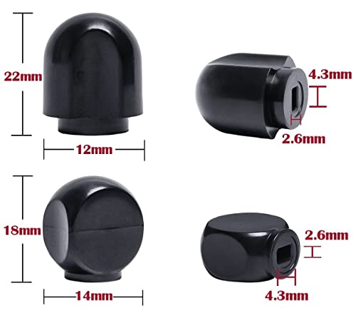LOYCEGUO Speed Control Knob Replacement Part for KitchenAid Stand Mixer A  Set of 2 Pieces Black Plastic New OEM Quality Lock Lever Knobs
