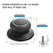 4Pcs Universal Pot Lid Top Replacement Knob,Heat Resistant and Prevent static electricity,Easy installation Kitchen Cookware Replacement Pan Lid Holding Handles. (Black) - Kitchen Parts America