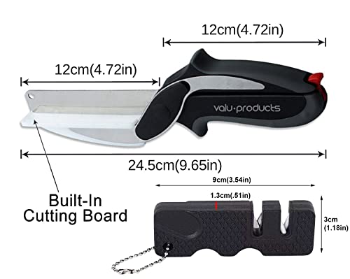 Plus Blade Sharpener - Salad Chopper Food Cutting Scissors - Easy Cut Smart  Cutter - A Clever Gift - Kitchen Parts America