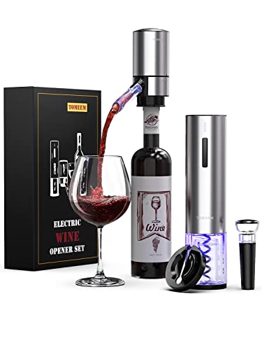 Electric Wine Bottle Opener Set Battery Operated Upgraded Automatic  Corkscrew ABS Opener Kitchen Gadgets Accessories Bar Tools