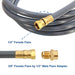 12 Feet 1/2-Inch Natural Gas Hose with Quick Connect Fitting for BBQ, Grill, Pizza Oven, Patio Heater and More NG Appliance, Propane to Natural Gas Conversion Kit - CSA Certified - Grill Parts America