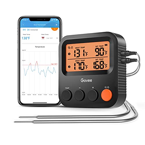 Wireless Meat Thermometer with Bluetooth, Remote Smart 500FT