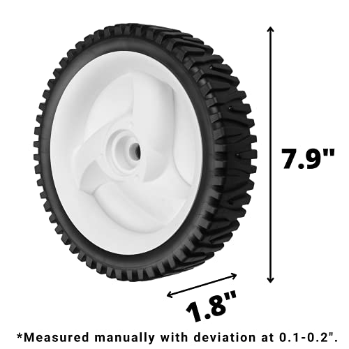 532403111 Front Drive Wheels Fit for Craftsman Mower - 194231X427 Front Drive Tires Wheel Fit for Craftsman & HU Front Wheel Drive Self Propelled Lawn Mower Tractor, 2 Pack, White - Grill Parts America