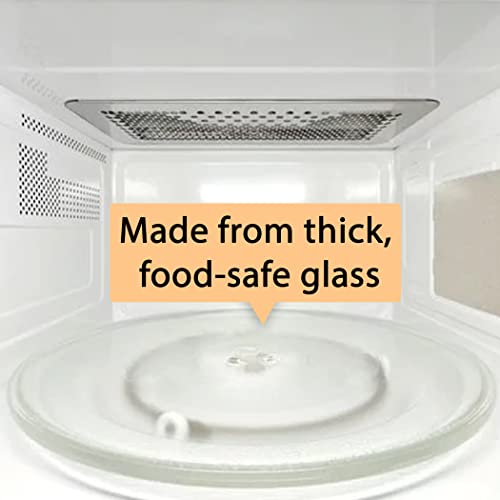 AMI Parts Small 9.6'' / 24.5cm Microwave Glass Plate Replacement, Small Microwave Glass Turntable Plate for Small Microwaves