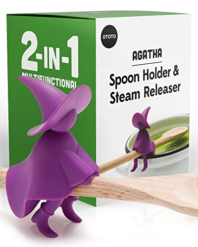 OTOTO Mon Cherry Measuring Spoons & Egg Separator- Valentines Gift for Her,  Valentines Gifts- Measuring Spoon Set For Baking- BPA-free & Dishwasher