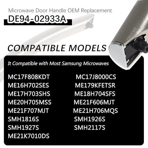 DE94-02933A Door Handle Compatible with Samsung Microwave