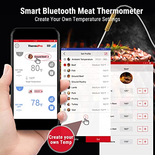 Govee WiFi Meat Thermometer, Smart Bluetooth Digital Remote Grilling w/ 4  Probes