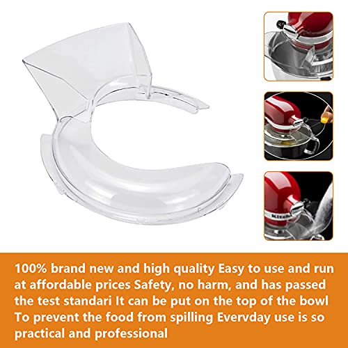  Pouring Shield Replacement, Mixer cover for kitchenaid,  Compatible with KitchenAid 4.5-5QT Stand Mixers Sturdy Anti-Splattering  Solid Splash Guard: Home & Kitchen