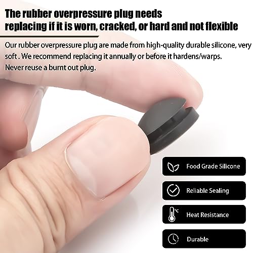 Rubber Pressure Cooker Plug Safety Device That Automatically Vents Steam（1930 - Overpressure Plug） - Fits All Our Pressure Cookers/Canners-2 PACK - Grill Parts America