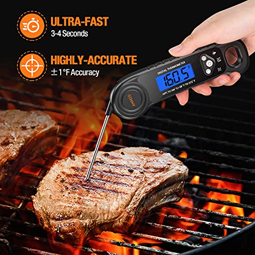 3 in 1 Digital Meat Thermometer Instant Read Food Thermometer with