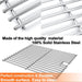 Hisencn Replacement Parts for Nexgrill 720-0830H, 720-0888N, 720-0783E, 720-0888, 720-0783C, Stainless Steel Cooking Grid and Porcelain enameled Steel Heat Plates for Nexgrill 5 Burner Grill - Grill Parts America