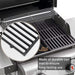 Hongso 17.5" Cast Iron Grill Grates Replacement Parts for Weber Spirit 200 Series, Spirit E-210 S-210, Spirit II 210 Series (2017 and Newer) Gas Grills (with Front-Mounted Control Panels), 7637 PCG637 - Grill Parts America