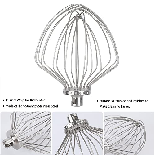 Stainless Steel Wire Whip Mixer Attachment For K45ww Flour Cake Balloon  Whisk Egg Cream Stirrer