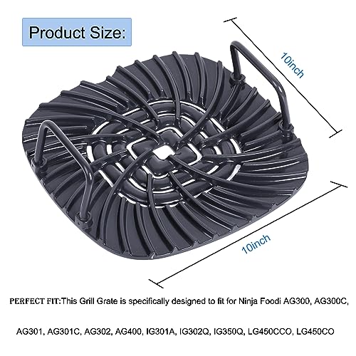 Grill Grate Compatible with Ninja AG301 Foodi,Grill Replacement Parts with Parchment Paper for Ninja AG301 Foodi 5-in-1 Indoor Grill, Grill Accessories for Ninja Foodi AG300, AG301C, AG302, AG400 - Grill Parts America