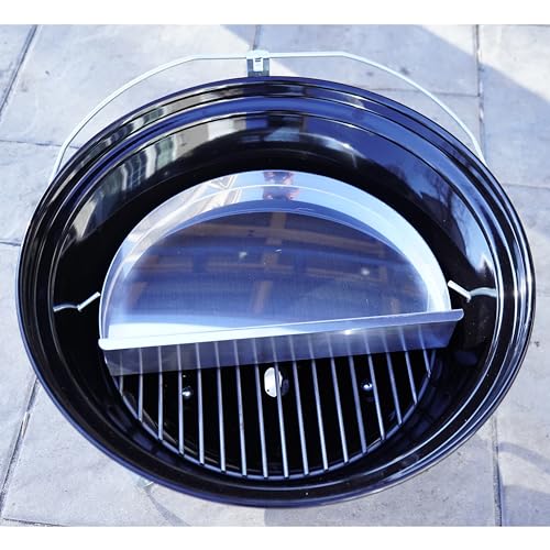 FlameTechGrills Charcoal Basket and Drip Tray for Weber Jumbo Joe Charcoal Grill 18 Inch - All in One - Grill Parts America