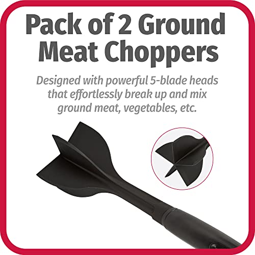 Best Deal for Meat Chopper, 5 Curve Blades Ground Beef Masher, Heat