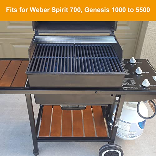 LS'BABQ 7513 Grill Warming Rack for Weber Spirit 700, Genesis 1000 to 5500 Grills,Raised Warming Rack Replacement Part for Weber Genesis Silver and Gold(B and C),Stainless Steel - Grill Parts America