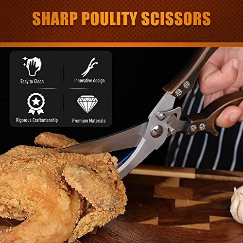 Kitchen Scissors Stainless Steel Chicken Shears Sharp Kitchen