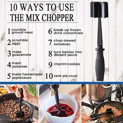 Multifunctional Heat Resistant Meat Masher Nylon Hamburger Chopper Ground  Meat Chopper Utensil Non Stick Cookware Kitchen Tool
