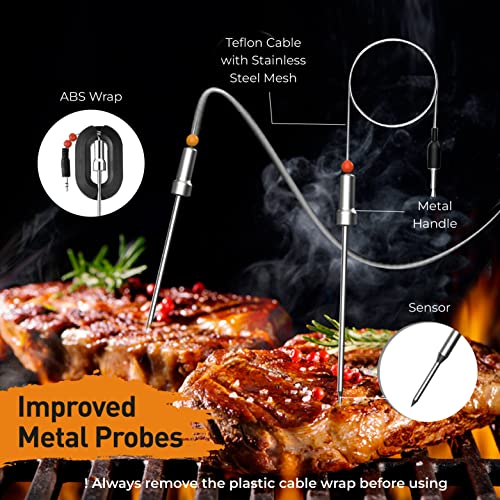 Meat It Wireless Grill Thermometer and BBQ Cooking Sensor with Free Cooking  App 